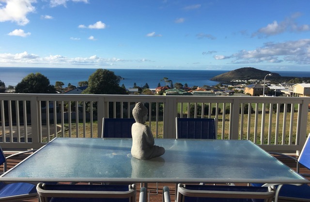 Beautiful deck with stunning ocean views