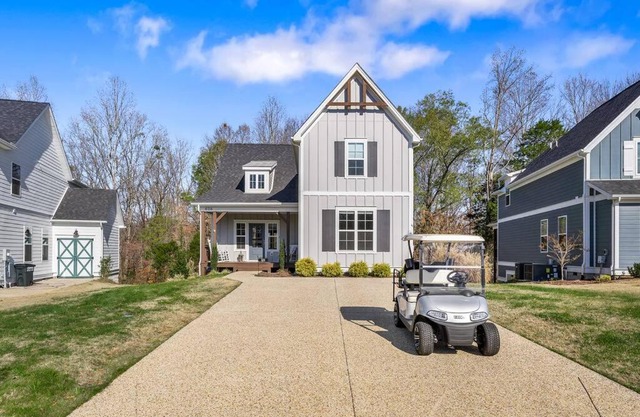 Beautiful Home with Lake and Marina Access, Firepit, Golf Cart Included