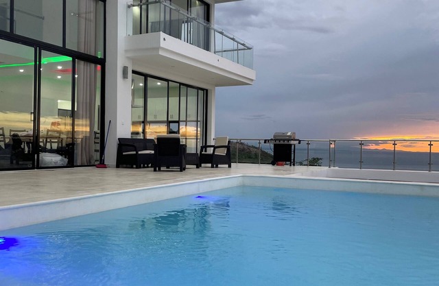 Beautiful Ocean And Mountain View