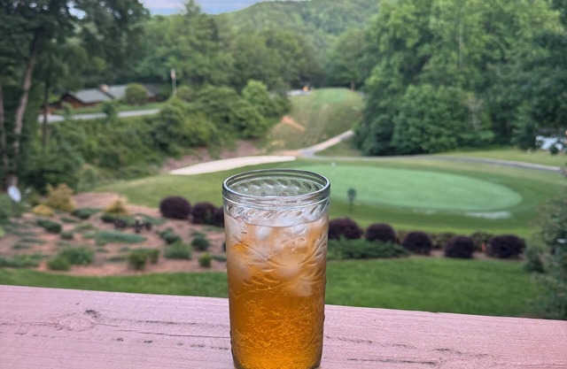 Behind The Gates At Rumbling Bald On The 12th Green!