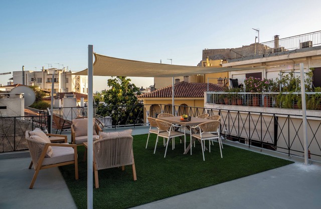 Best location-Plaka. Terrace with acropolis view