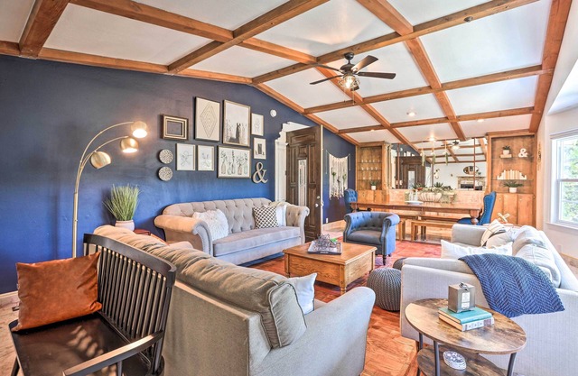 Boho-Chic Home w/Game Room Near Lake Gregory!