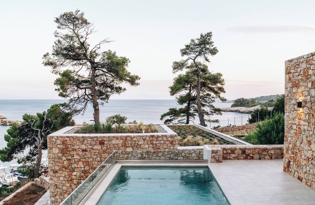 Boutique villa with private pool in Alonissos island, Greece. Mesmeric sea view.