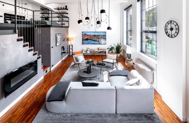 Brand new spacious, stylish, unique loft in the centre of Prague for 4 persons