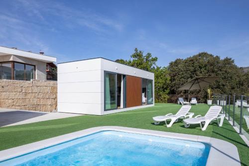 Bungalow 2 con piscina en la playa