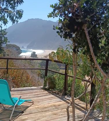 Cabaña con Vista al mar Playa grande Quintay