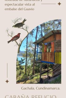 CABAÑA REFUGIO Rodeada de naturaleza y espectacular vista al embalse del Guavio