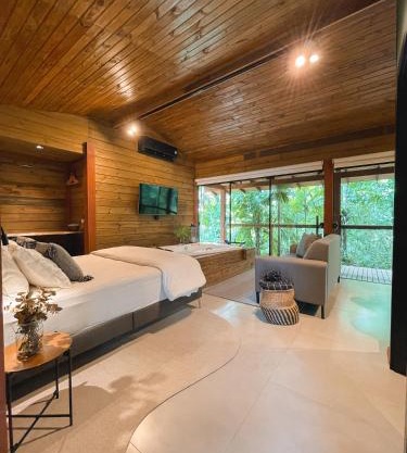 Cabana equipada em meio à natureza em Pomerode