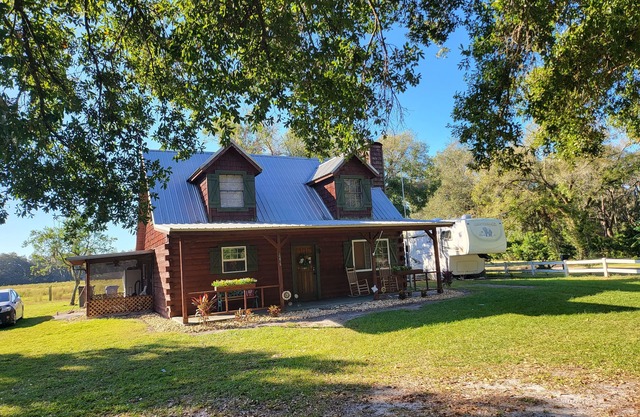 Cabin close enough but far enough to be peaceful