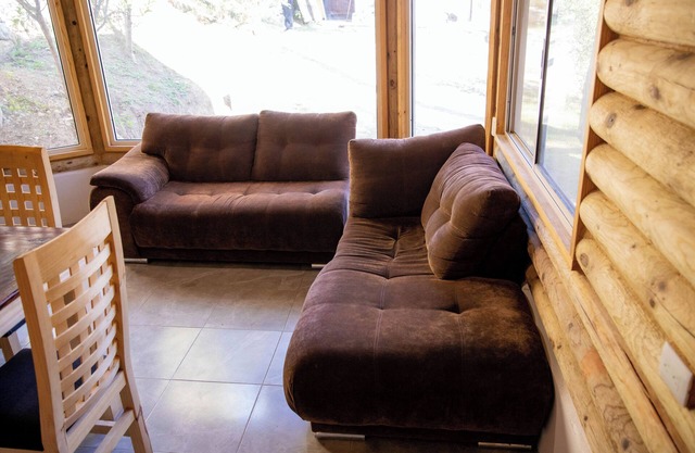 Cabin on the edge of the mountain