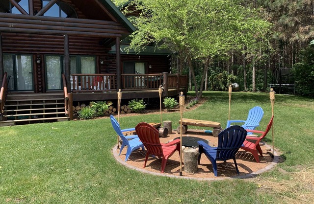 Cabin On The Lake In The Woods