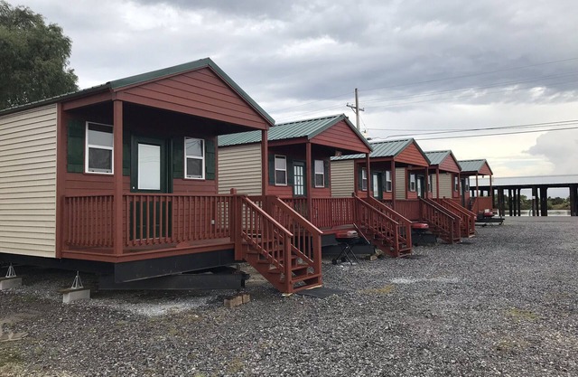 Cabins and Boat dock "Delacroix Island, Louisiana"