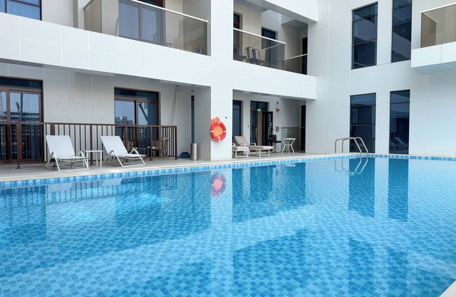 Calm Balcony Apartment with Pool Access