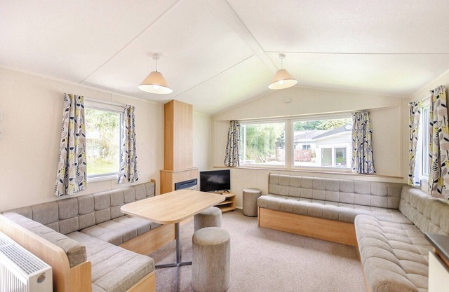 Caravan with one double and two twin.