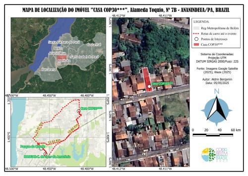 Casa de dois pavimentos para a COP30 em Belém