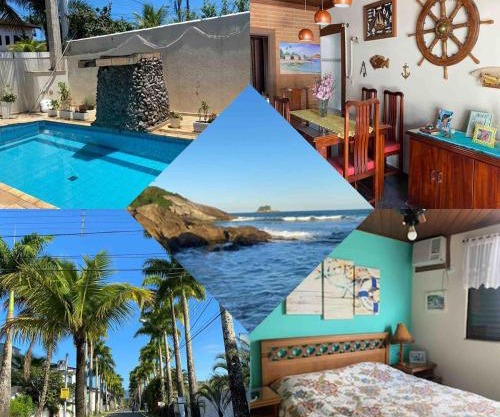 Casa de praia com sabor de campo