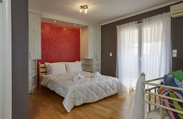 centrally located loft with an amazing view of the city of Thessaloniki.
