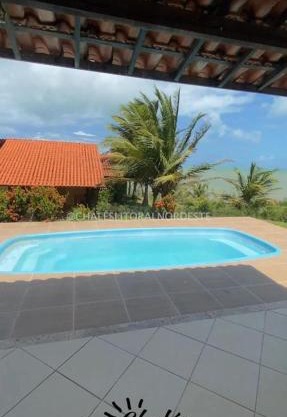 Chalé com piscina privada vista mar-Zumbi-RN
