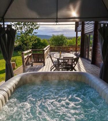 Chalet d'exception avec sauna - vue imprenable sur la campagne