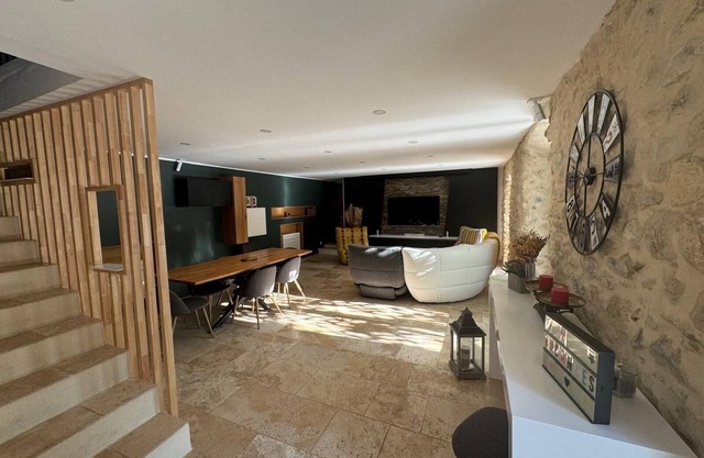 Character house with swimming pool