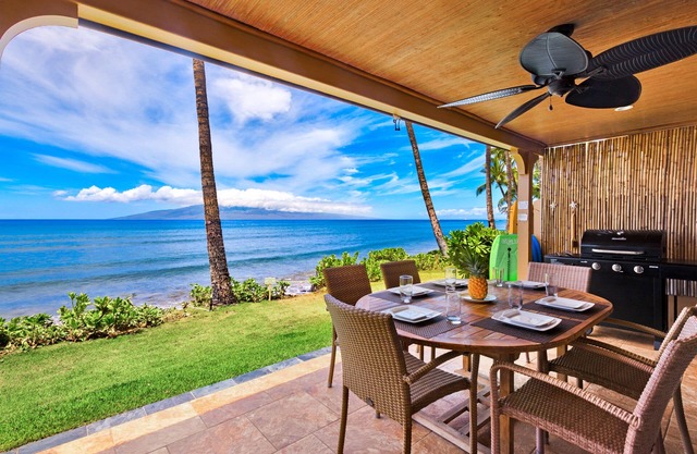 Charming 3 BR Puamana Oceanfront in private gated community