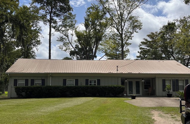 Charming lake house on Lake Blackshear. In Warren slew, very good location.
