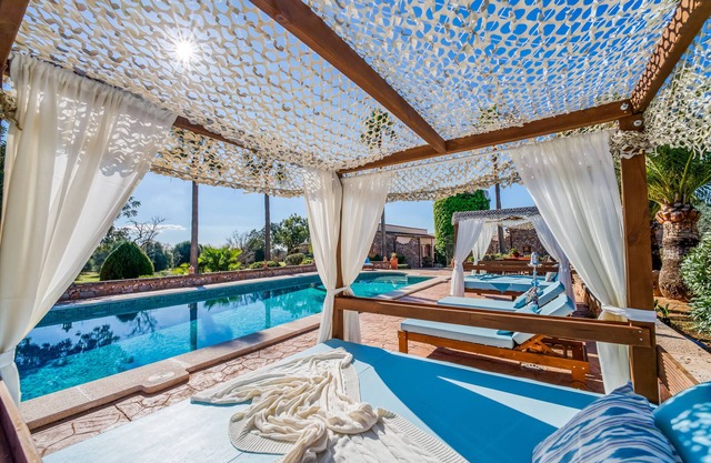 Charming Wellness Finca in Mediterranean garden with oriental flair