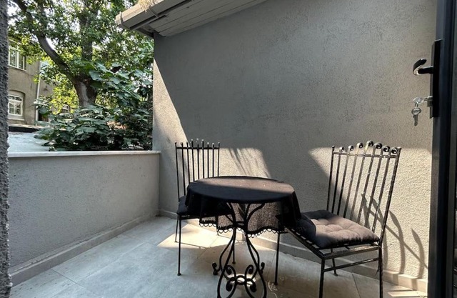 Colorful Suite next to Tram and Shore with Balcony