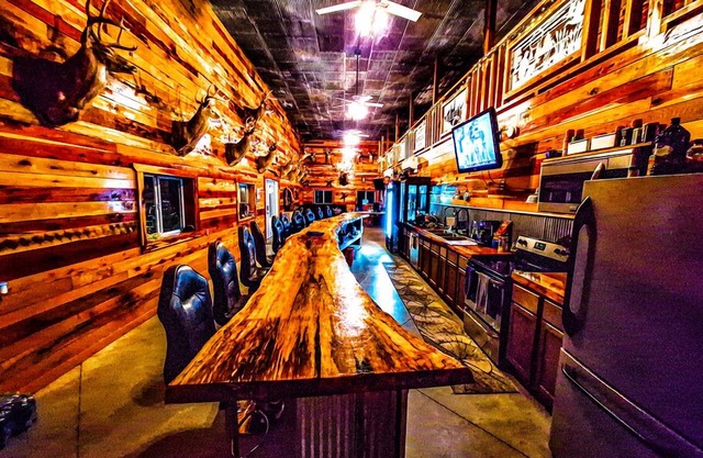 Comfortable lodging with full bar. Kids stay free!