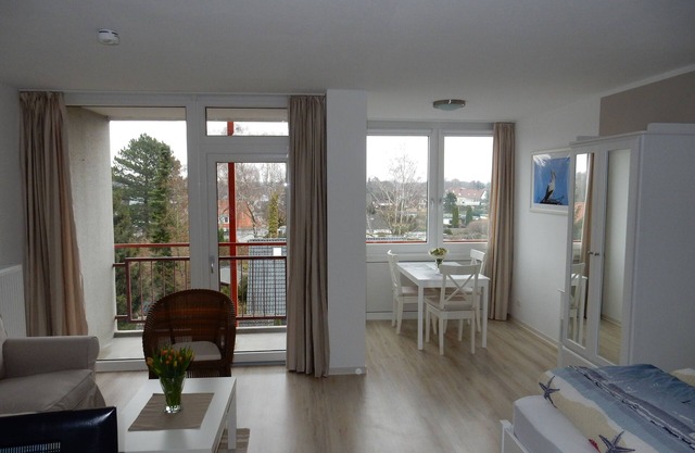 Comfortable renovated apartment with sea view Sauna in the house Holiday park WLAN