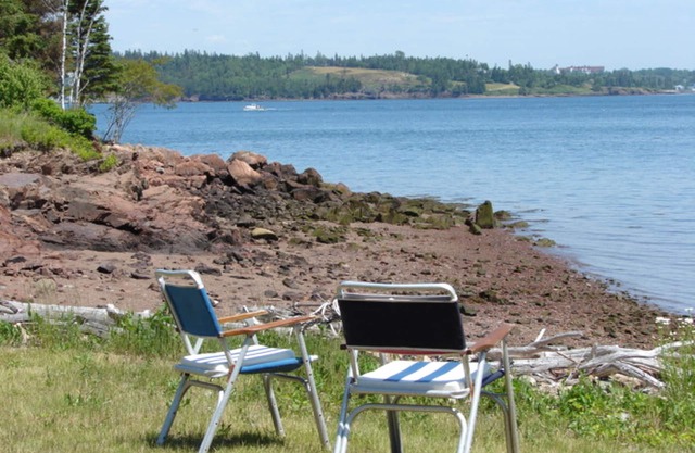 Cool breezes and no mosquitoes, just feet from the high tide line.