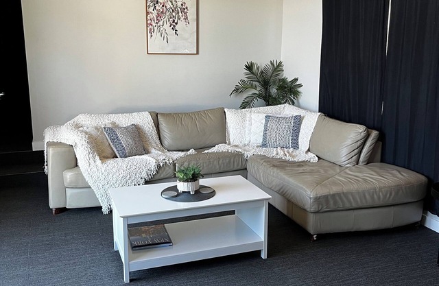 Cosy little white box, everything you need for a little getaway