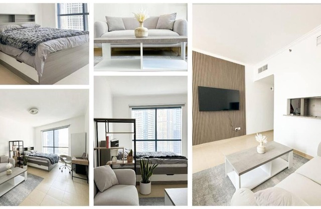 Cosy Modern Studio with Lake View and Rooftop Pool in JLT Dubai