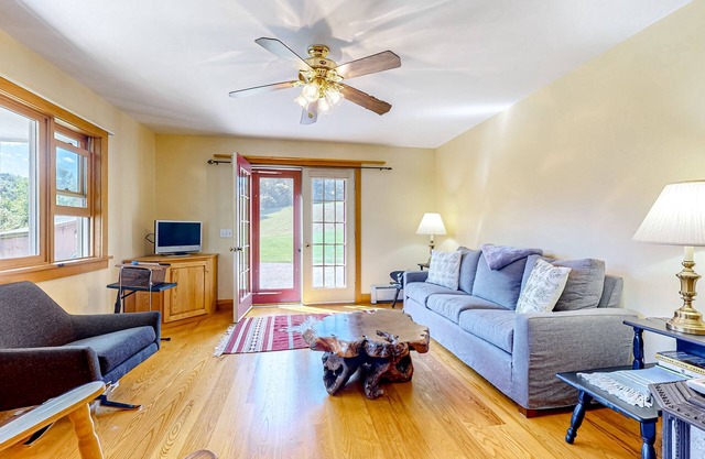 Country home with gorgeous property, porch & unobstructed mountain view