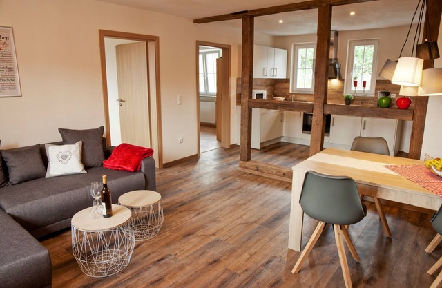 Country house in Rinnetal: modern holiday Froschkönig with large garden
