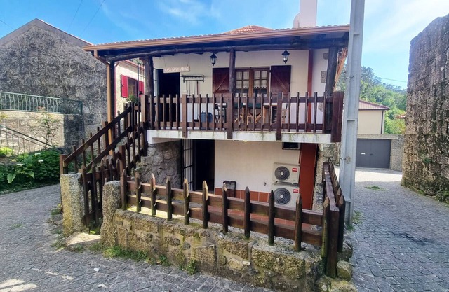 Country house with fireplace