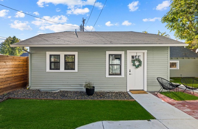 Cozy cottage in North End on tree-lined street.