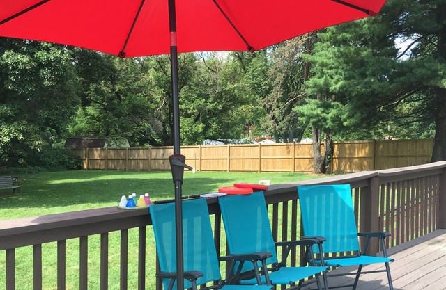 cozy guest room with private bath kitchenette