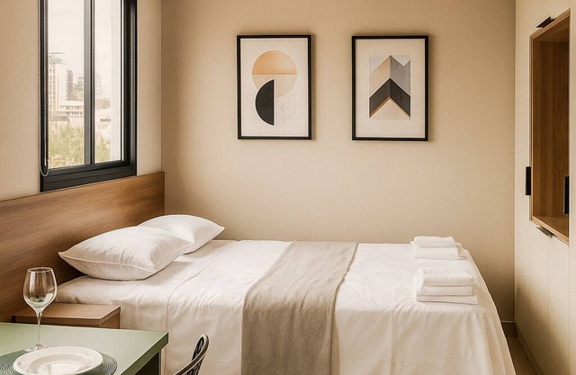 Cozy studio with AC, pool and fitness room in enchanting São Carlos