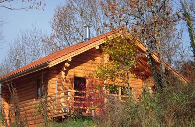 Cozy wooden chalet with terrace, internet, and pets allowed