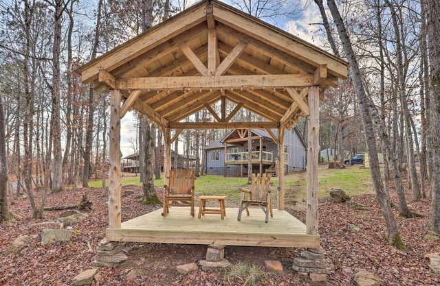 Creek-View Getaway w/Deck, Yard, & Fire Pit!
