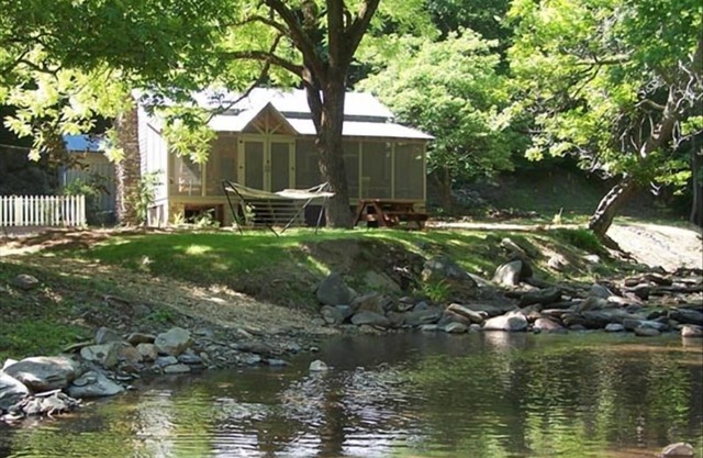 Creekside Cabin on 40 Acres, F/P, Campfire, Trail by Creek
