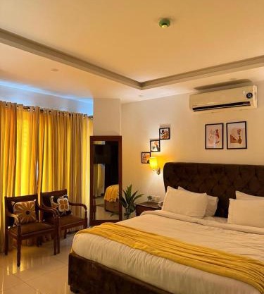 Deluxe King with Sunset Yellow Hues in Bahria Phase 4 Islamabad