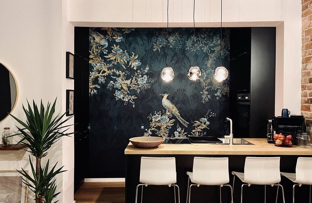 Design apartment store window very centrally located