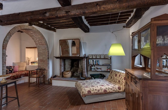 Detached house with 2 rooms overlooking the vineyards of Montalcino