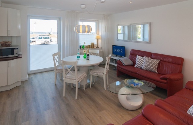 Directly on the beach with a view of the sea