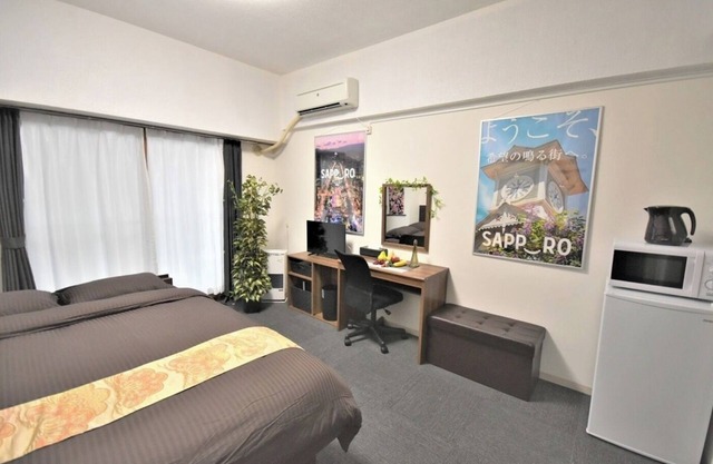 Double bed D 6 minutes walk from Sapporo Station - 206/Sapporo Hokkaidō