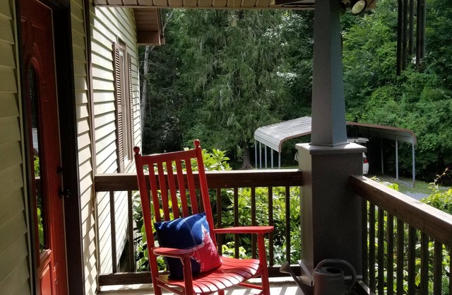 Downtown Cottage on the Creek. Beautiful, Natural Yard. Easy Walk to Parks.