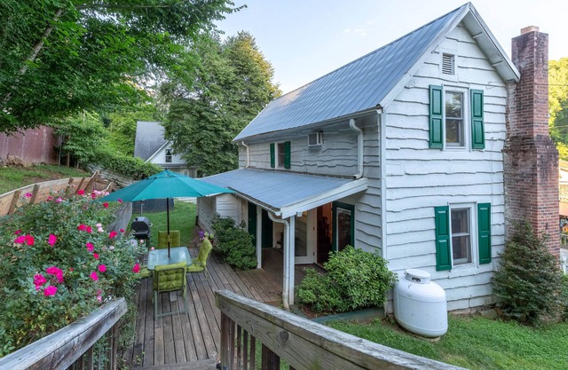 Downtown, dog-friendly, Dillsboro home w/fireplace - front porch & back deck