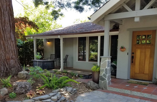 Downtown Lafayette Under a Redwood